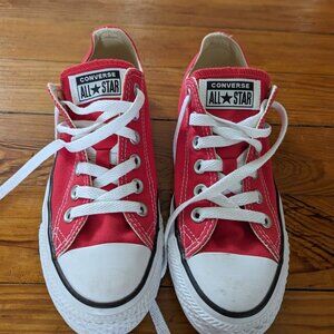 Women's Red Converse All Star Sneakers Size 7